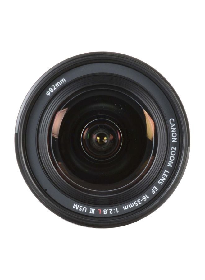 كانون عدسة تكبير EF ببعد بؤري 16-35 مم وفتحة عدسة F/2.8L III USM بزاوية فائقة الاتساع لكاميرا كانون أسود - Image 4