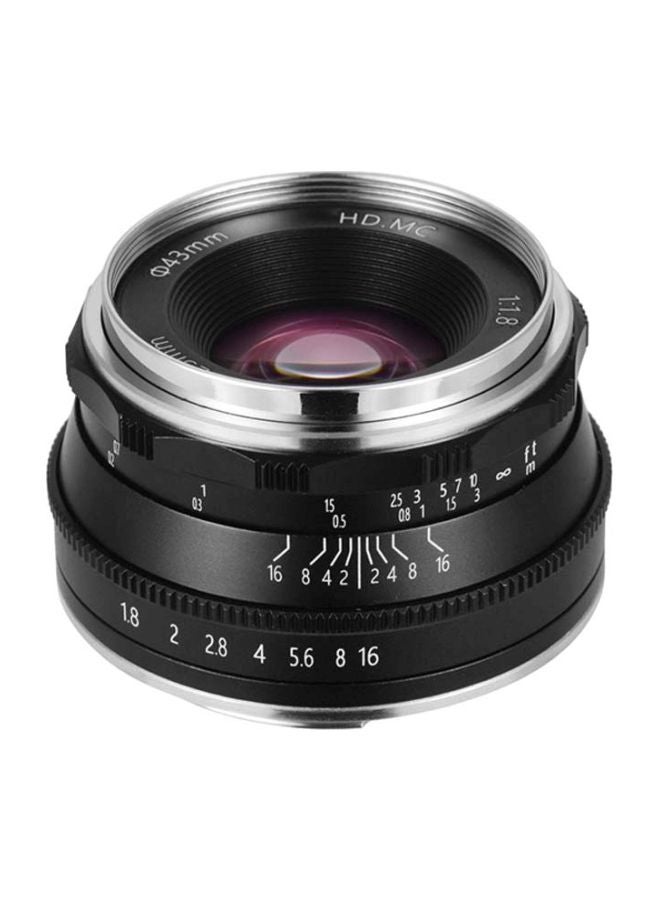 ANDOER 25mm F1.8 Manual Focus Lens 8.1x6.5x6.5cm Black  - Image 3