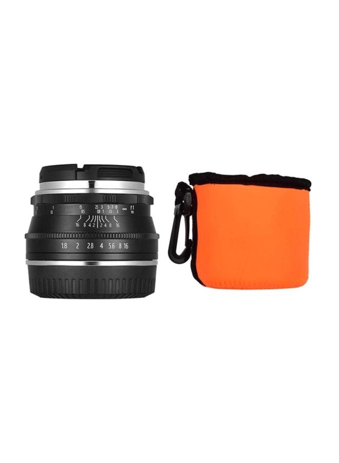 ANDOER 25mm F1.8 Manual Focus Lens 8.1x6.5x6.5cm Black  - Image 4