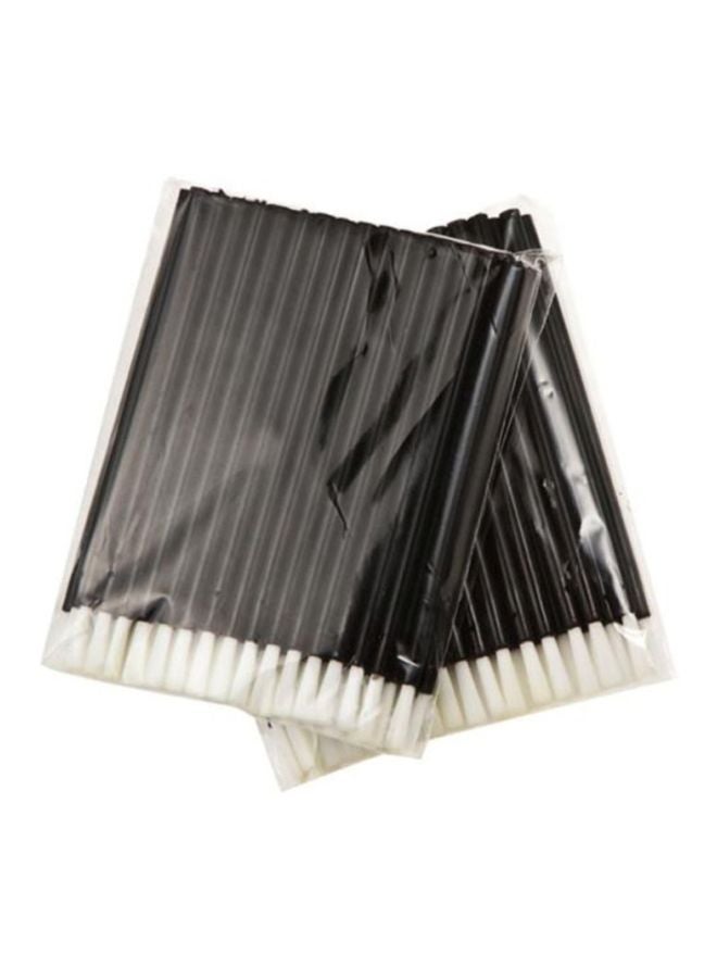Voberry 50-Pieces Disposable Eyelash Mascara Brush Set Black/White