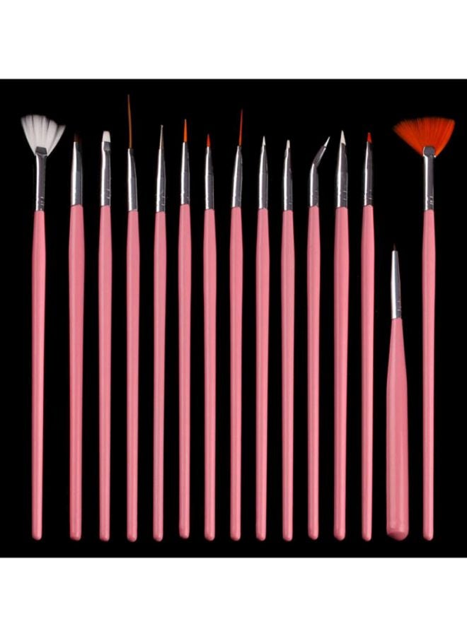 Voberry 20 Piece Nail Art Design Dotting Tools Pink - Image 3