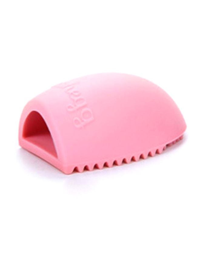 Voberry Cleaning Glove Makeup Washing Brush Scrubber Board Pink - Image 2
