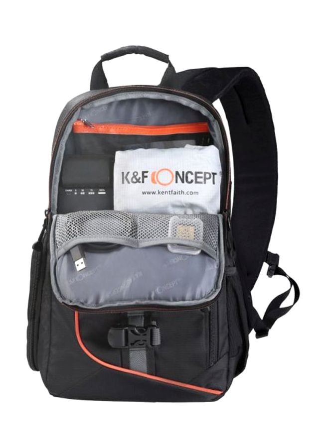 كيه آند إف كونسبت حقيبة كتف تمر عبر الجسم لحماية الكاميرا مع مجموعة لتنظيف العدسة أسود - Image 3