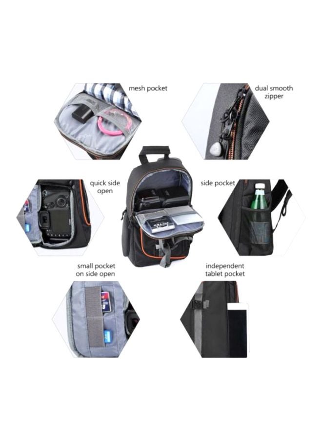 كيه آند إف كونسبت حقيبة كتف تمر عبر الجسم لحماية الكاميرا مع مجموعة لتنظيف العدسة أسود - Image 4