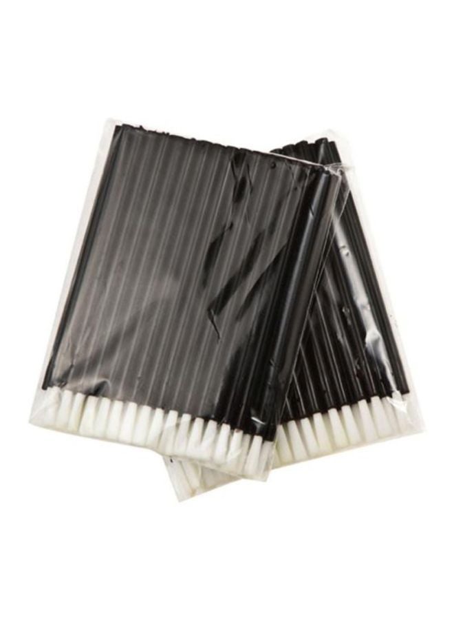 Voberry 50 Piece Disposable Eyelash Mascara Brushes Black/White - Image 1