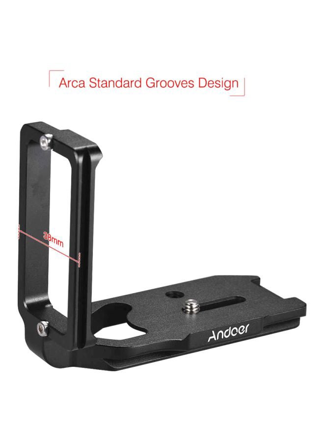 ANDOER L-Shape Quick Release Plate Camera Bracket Black  - Image 4
