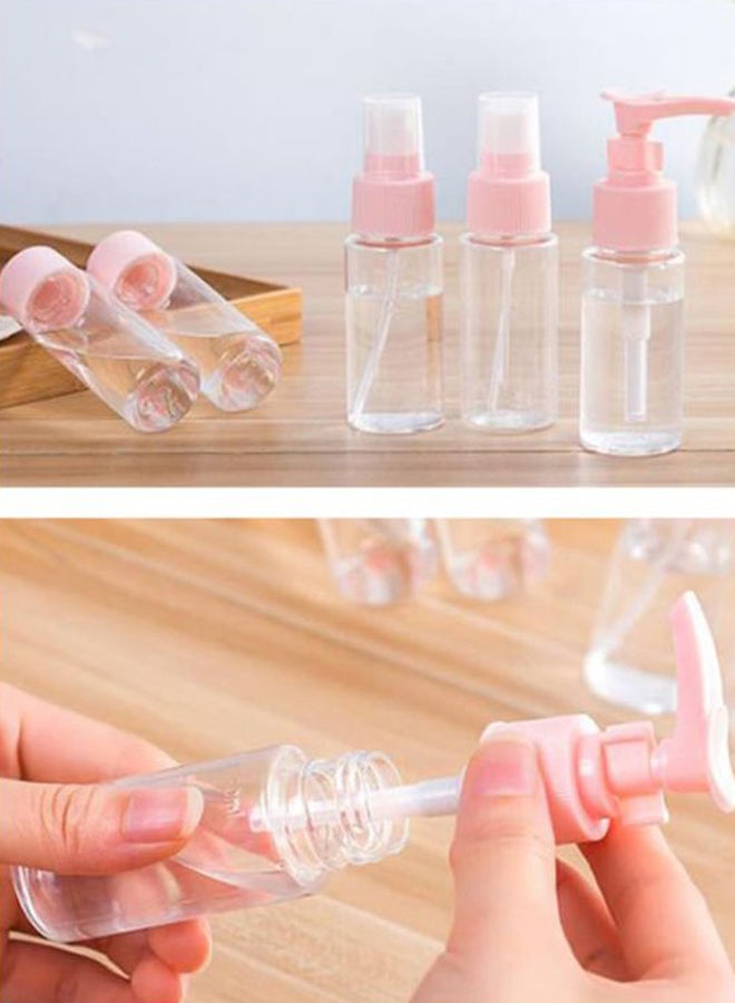 Beauenty 5-Piece Empty Bottles Partner To Travel Set Pink/Clear - Image 2