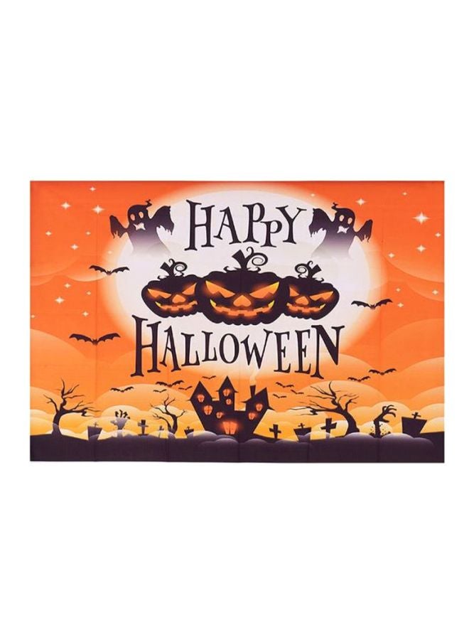 ANDOER Foldable Photography Background Backdrop For Portrait Family Party Orange/Black - Image 1