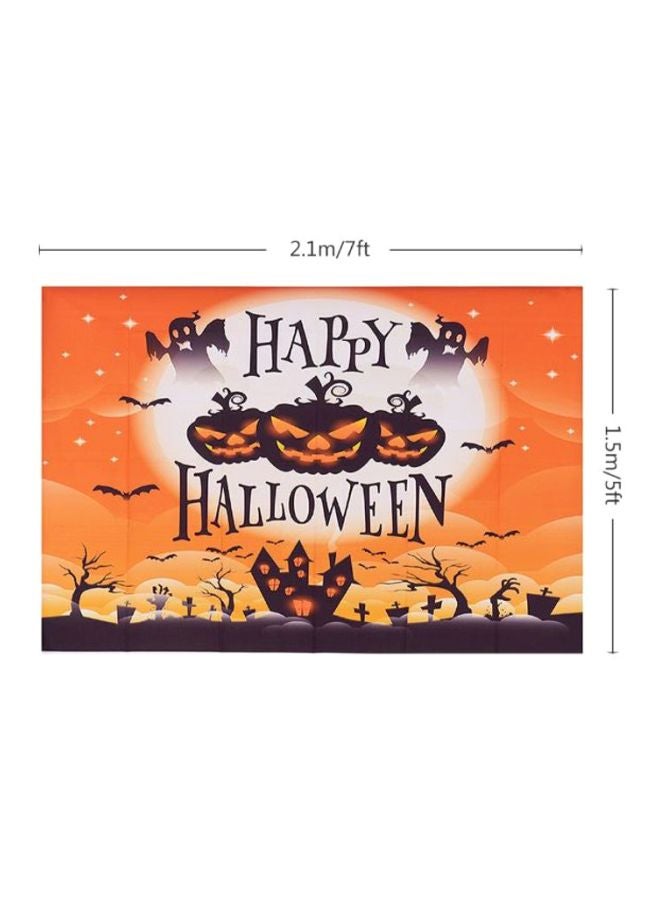 ANDOER Foldable Photography Background Backdrop For Portrait Family Party Orange/Black - Image 3