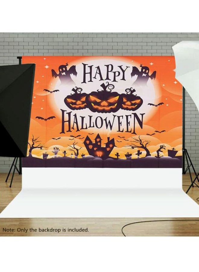 ANDOER Foldable Photography Background Backdrop For Portrait Family Party Orange/Black - Image 4