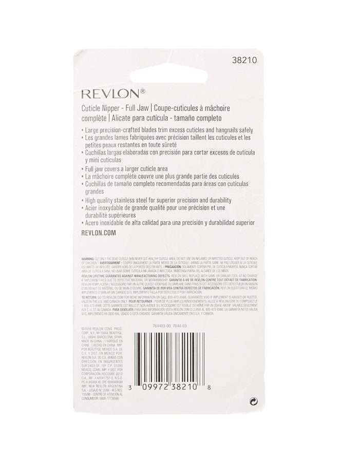 Revlon 2-Piece Full Jaw Cuticle Nipper Silver  - Image 3