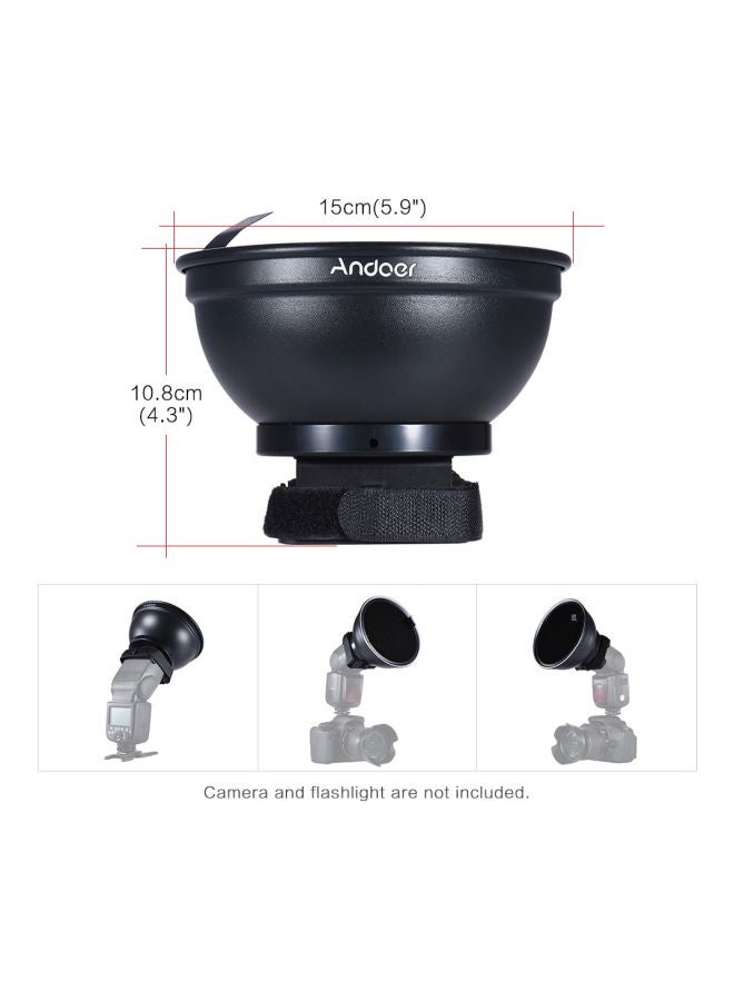 ANDOER Photography Flash Diffuser 15cm Black  - Image 5