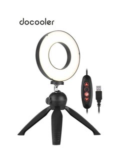 docooler LED Photography Ring Light With Tripod Stand Set Black/White/Red  - Image 3