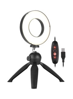 docooler LED Photography Ring Light With Tripod Stand Set Black/White/Red  - Image 1
