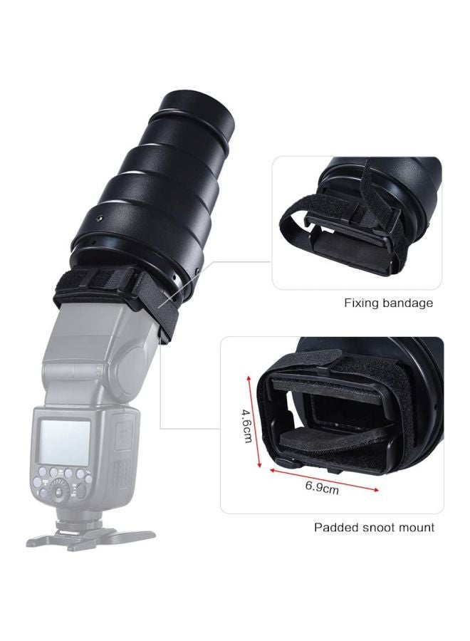 ANDOER - Conical Snoot Light Modifier Blue/Red/Black - Image 1
