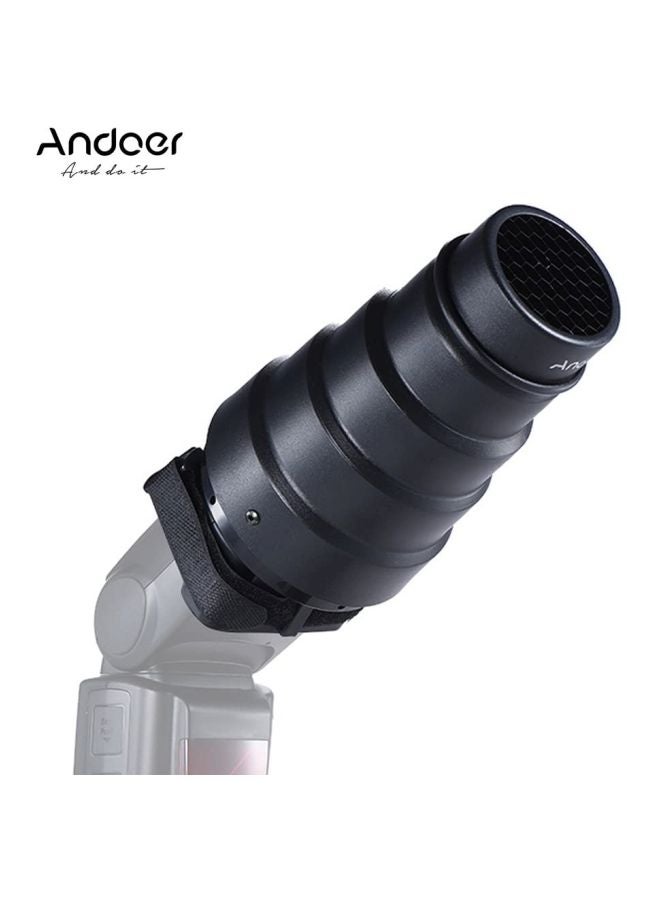 ANDOER - Conical Snoot Light Modifier Blue/Red/Black - Image 1
