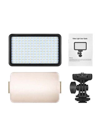 Andoer PAD160 LED Video Light 6000K Dimmable Fill Light Continuous Light Panel 12W CRI90+ with Camera Mount and CT Filter for DSLR ILDC Cameras Light Stand for Small Product Portrait Photography Black/White - v1616607595/N20863746A_1