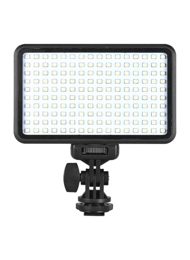 Andoer PAD160 LED Video Light 6000K Dimmable Fill Light Continuous Light Panel 12W CRI90+ with Camera Mount and CT Filter for DSLR ILDC Cameras Light Stand for Small Product Portrait Photography Black/White