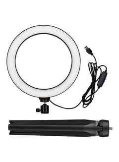 docooler 10 Inch LED Ring Light with Tripod Stand White/Warm Yellow/Warm White  - Image 2