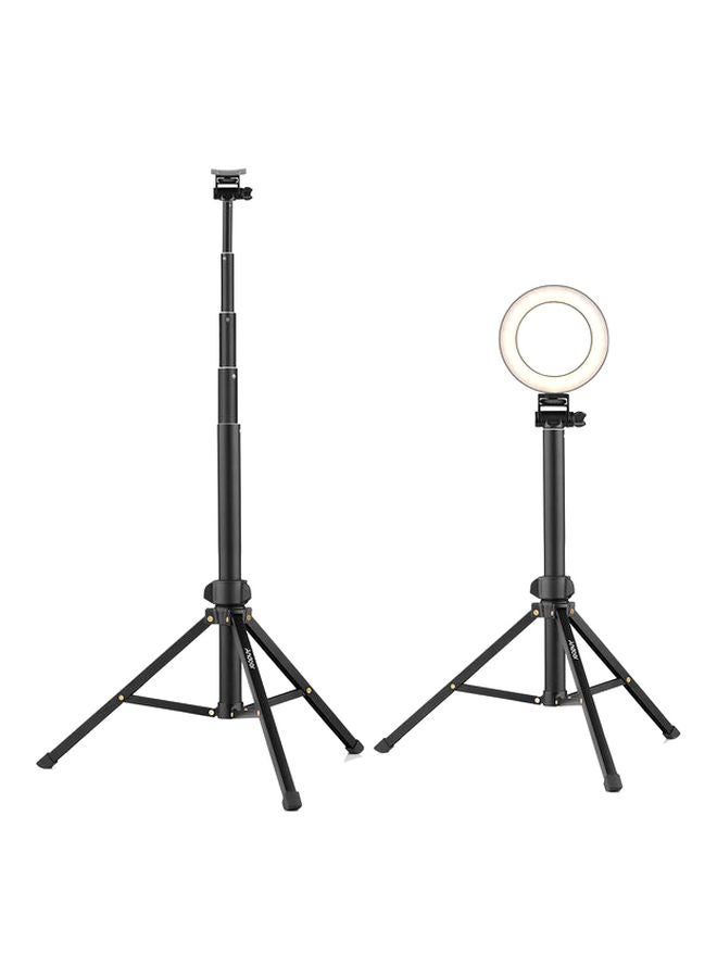 ANDOER - Tripod Stand With Extendable Selfie Stick Black - Image 1