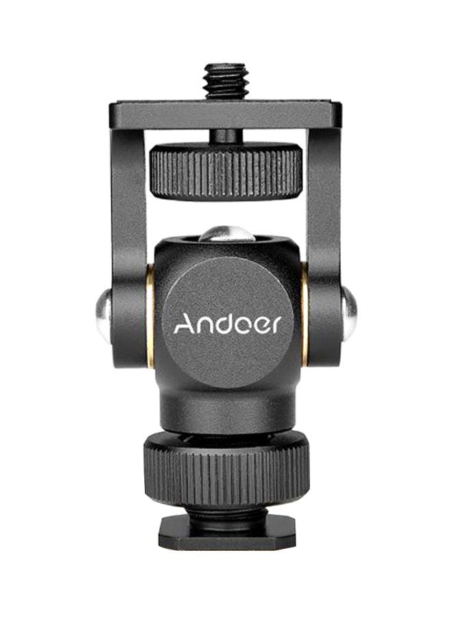 ANDOER Mini LED Video Monitor Mount Bracket Holder For DSLR Camera Black - Image 1