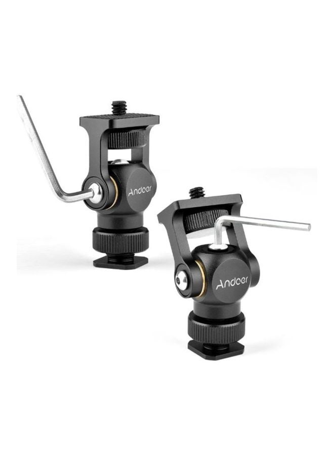 ANDOER Mini LED Video Monitor Mount Bracket Holder For DSLR Camera Black - Image 3