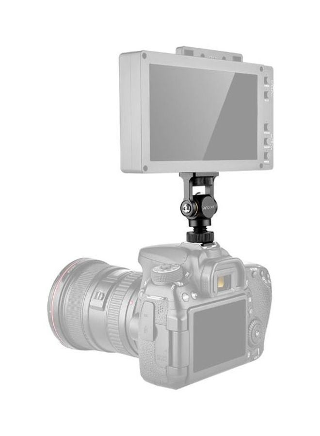 ANDOER Mini LED Video Monitor Mount Bracket Holder For DSLR Camera Black - Image 4