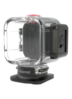 Polaroid Waterproof Case With Suction Mount For Cube Lifestyle Action Camera Black/Clear  - Image 1