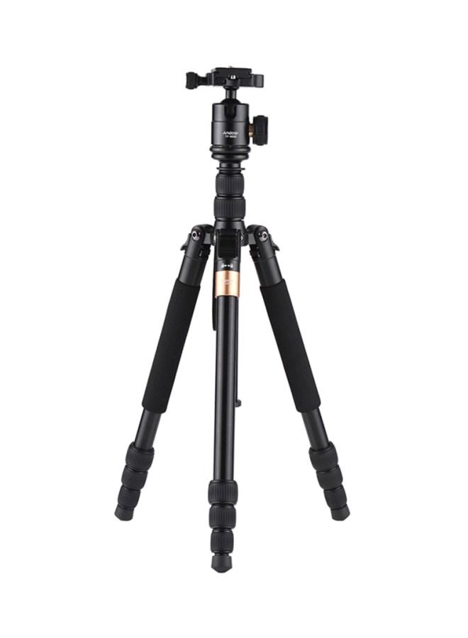 ANDOER Portable Aluminum Alloy Tripod With 4-Section Panoramic Ball Head For Canon/Nikon/Sony/DSLR/ILDC Camera Black  - Image 1