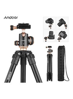 Q160SA Camera Complete Tripods With Panoramic Ballhead Bubble Level Adjustable Height Black/Gold - v1616607619/N41530863A_2