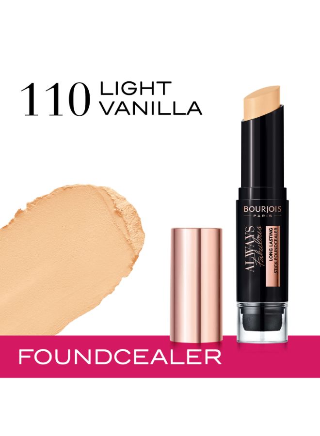 BOURJOIS PARIS Always Fabulous Stick Foundcealer, 7.3g 110 Light vanilla  - Image 2