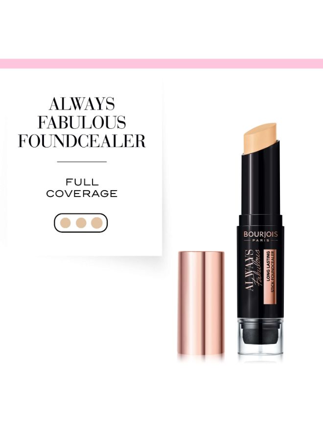 BOURJOIS PARIS Always Fabulous Stick Foundcealer, 7.3g 110 Light vanilla  - Image 4