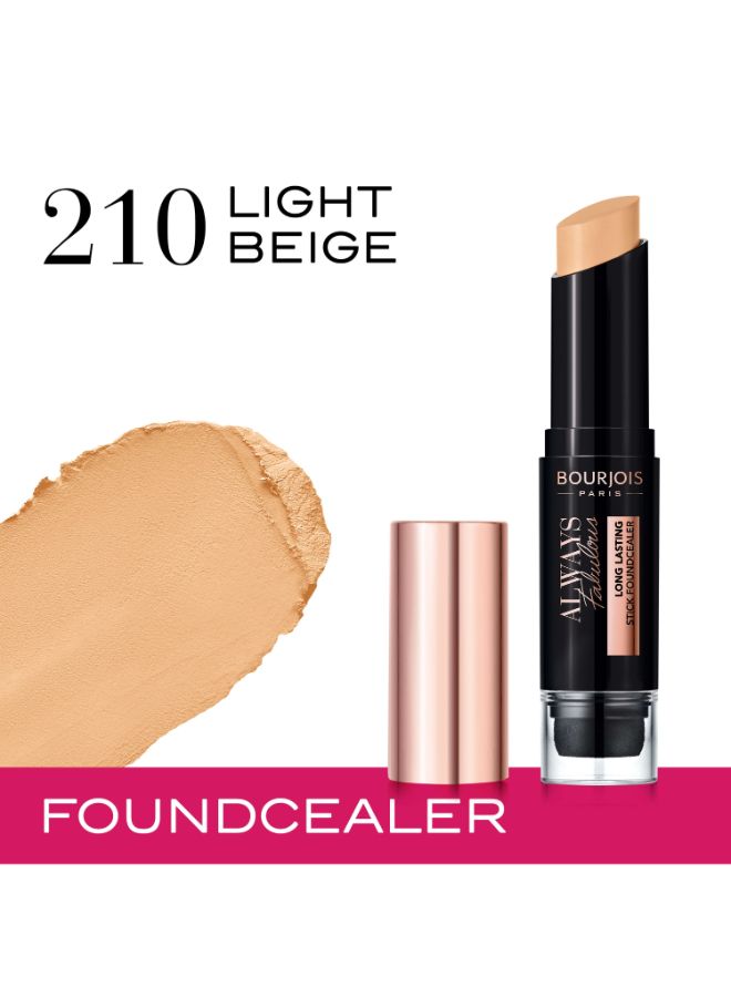 BOURJOIS PARIS Always Fabulous Stick Foundcealer, 7.3g 210 Light beige  - Image 2