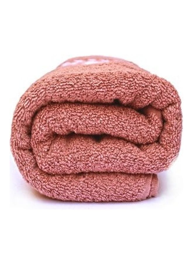 Egyptian Bath Towel Pink/White 70x140cm - Image 3