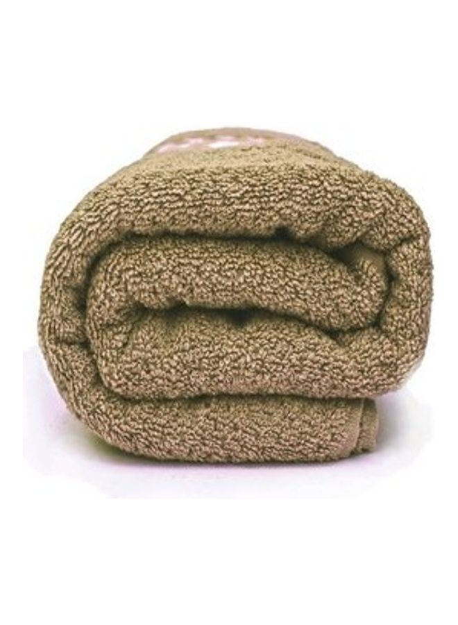 Egyptian Bath Towel Brown/White 90×150cm - Image 3