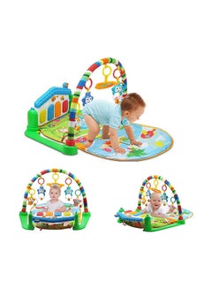 HUANGER 3-In-1 Educational Playful Carpet Gym With Toys Assorted Made Of Non Toxic Materials 84x64x44cm  - Image 3