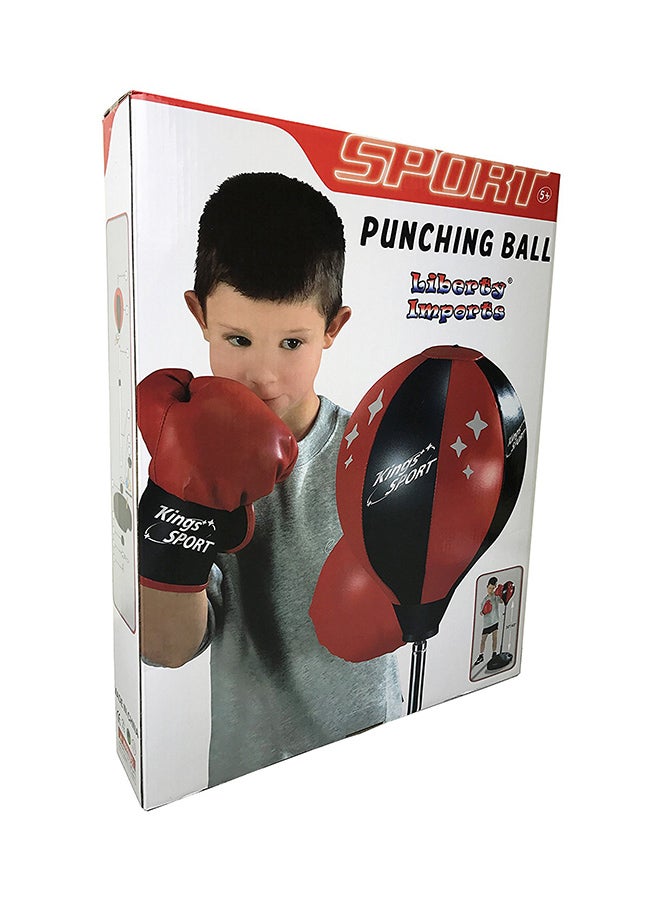 Mettel Adjustable And Portable Lightweight Boxing Punching Ball With Gloves For Kids 110cm - Image 1