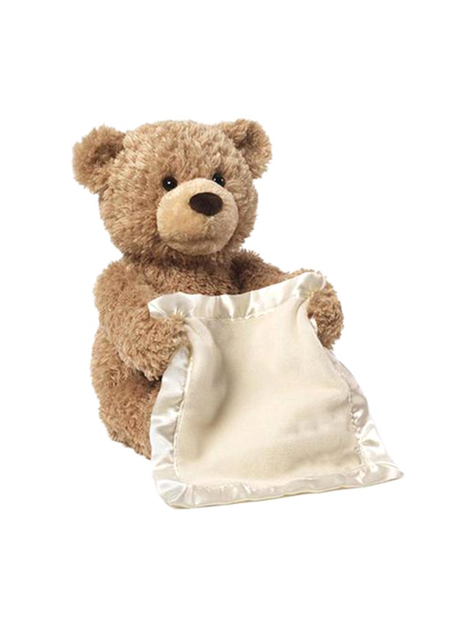QiaoKai - Electronic Peek A Boo teddy Bear Soft Toy 8x10x12cm 8x10x12cm - Image 1