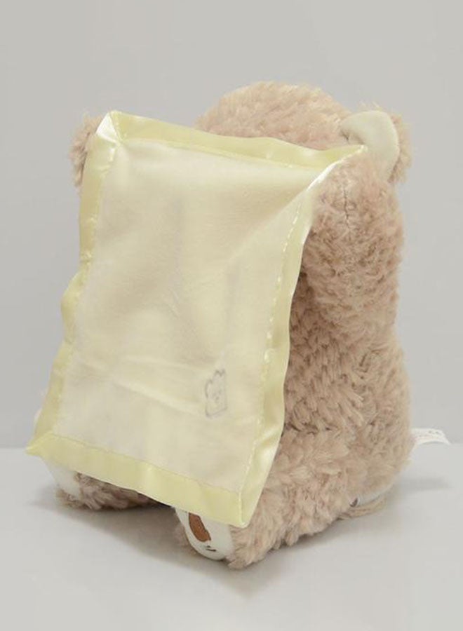 QiaoKai - Electronic Peek A Boo teddy Bear Soft Toy 8x10x12cm 8x10x12cm - Image 1