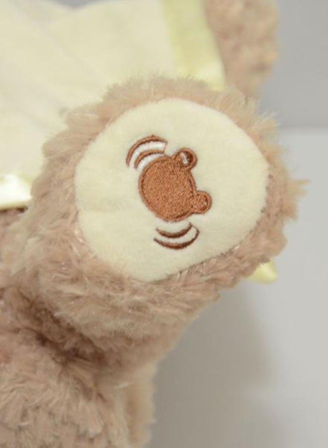 QiaoKai - Electronic Peek A Boo teddy Bear Soft Toy 8x10x12cm 8x10x12cm - Image 1