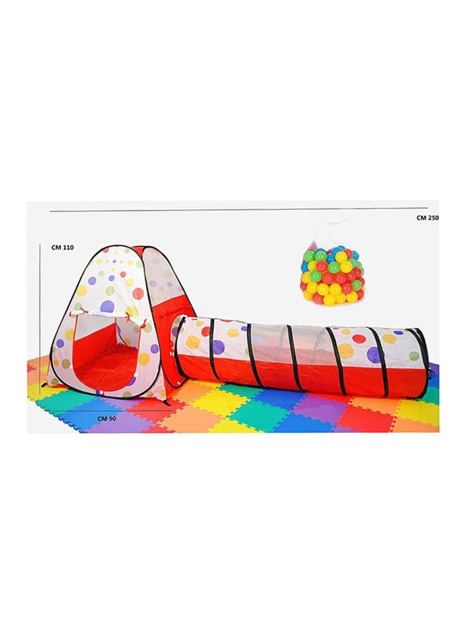 Magic Ball House And Tunnel With 100 Balls 19-L1628 inch