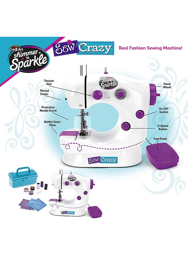 Cra-Z-Art - Sew Colorful Crazy Sewing Machine 16 x 12 x 4inch - Image 1