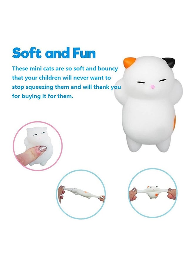 CYTHERIA 3-Piece Mini Soft Cartoon Kitty Squishy Fun Toy Playset For Kids, 8+ Years 8x8x8cm  - Image 5