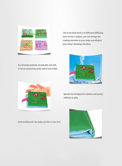 4-Piece Cloth Book Set Eco Friendly Material Special Size Designed For Kids - v1616647930/N16421342A_9