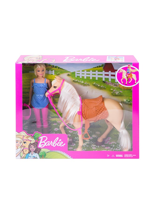 Barbie Horse With Doll 14.00 x 3.25 x 12.75inch - Image 1
