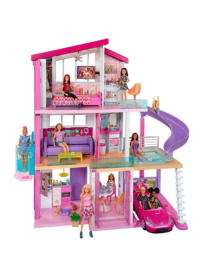 Barbie 70-Piece Fully Furnished Dreamhouse Playset With Pool Slide And Elevator Set ‎76x22x76cm - Image 2