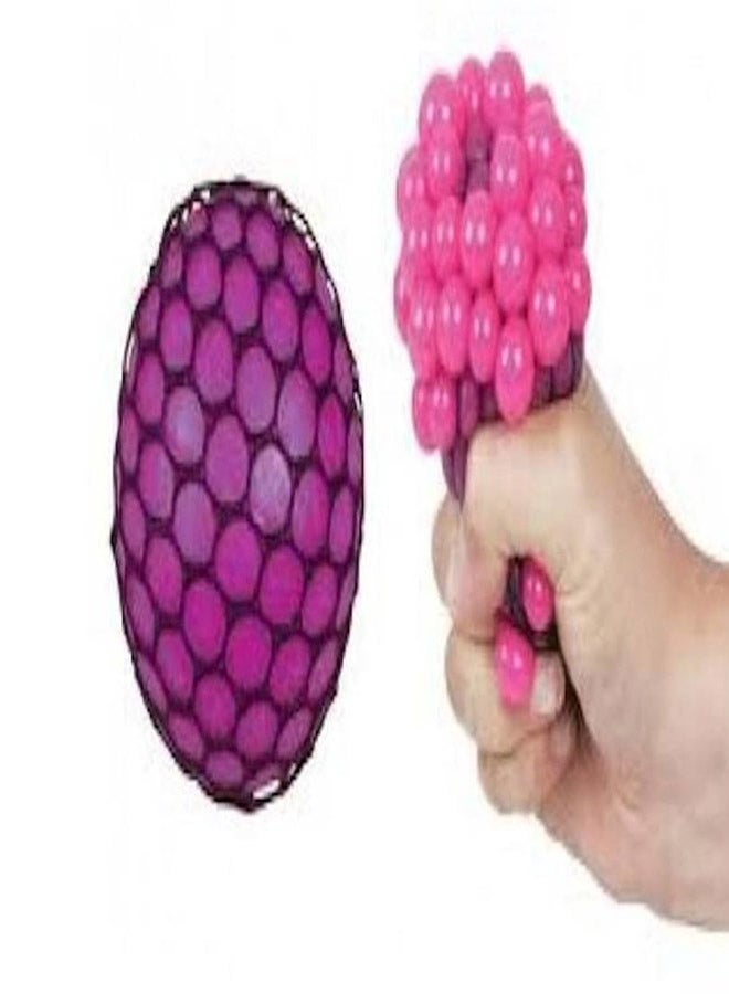 Generic - Non- Toxic Silicone Squishy Mesh Stress Relief And Hand Muscle Therapy Bouncy Ball Toy 5x5x5cm - Image 1