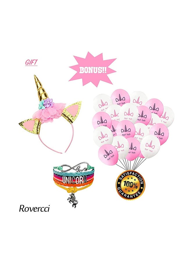 Unicorn Party Supplies Set Tableware Kit Birthday Decorations - Image 4