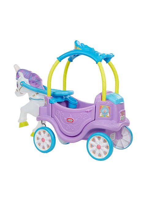 Unicorn Carriage Regular Ride-On Toy Foldable Durable Portable Premium Quality 18.63x32x19.5inch