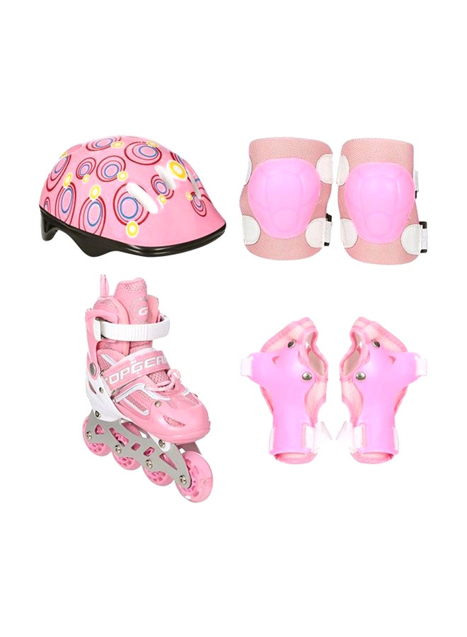 Cool Baby Full Flashing Roller Skate Shoes with Protective Suit For Kids Girls & Boys ‎‎37x21x30cm - Image 3